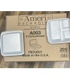 Ameri Packaging 200 count Form Hinged Lid Food Container. 1560 Cases. EXW Houston, TX 